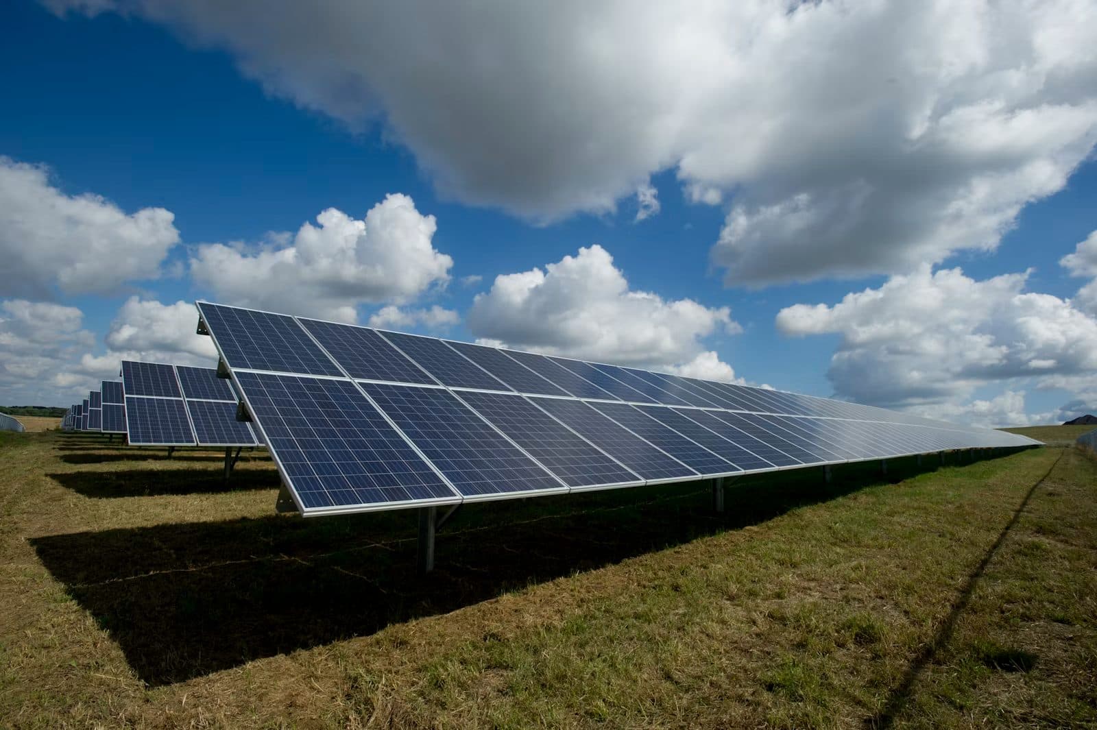 Solar energy farm panels